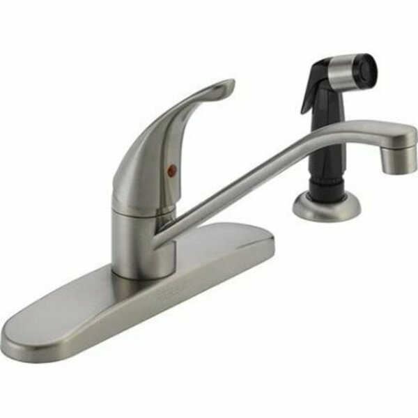 Delta Faucet FAUCET KITCHEN SGL HDL W/SP SS P115LF-SS